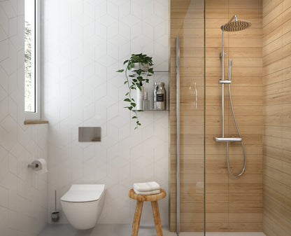 Toilet bowl, with seat, rimless