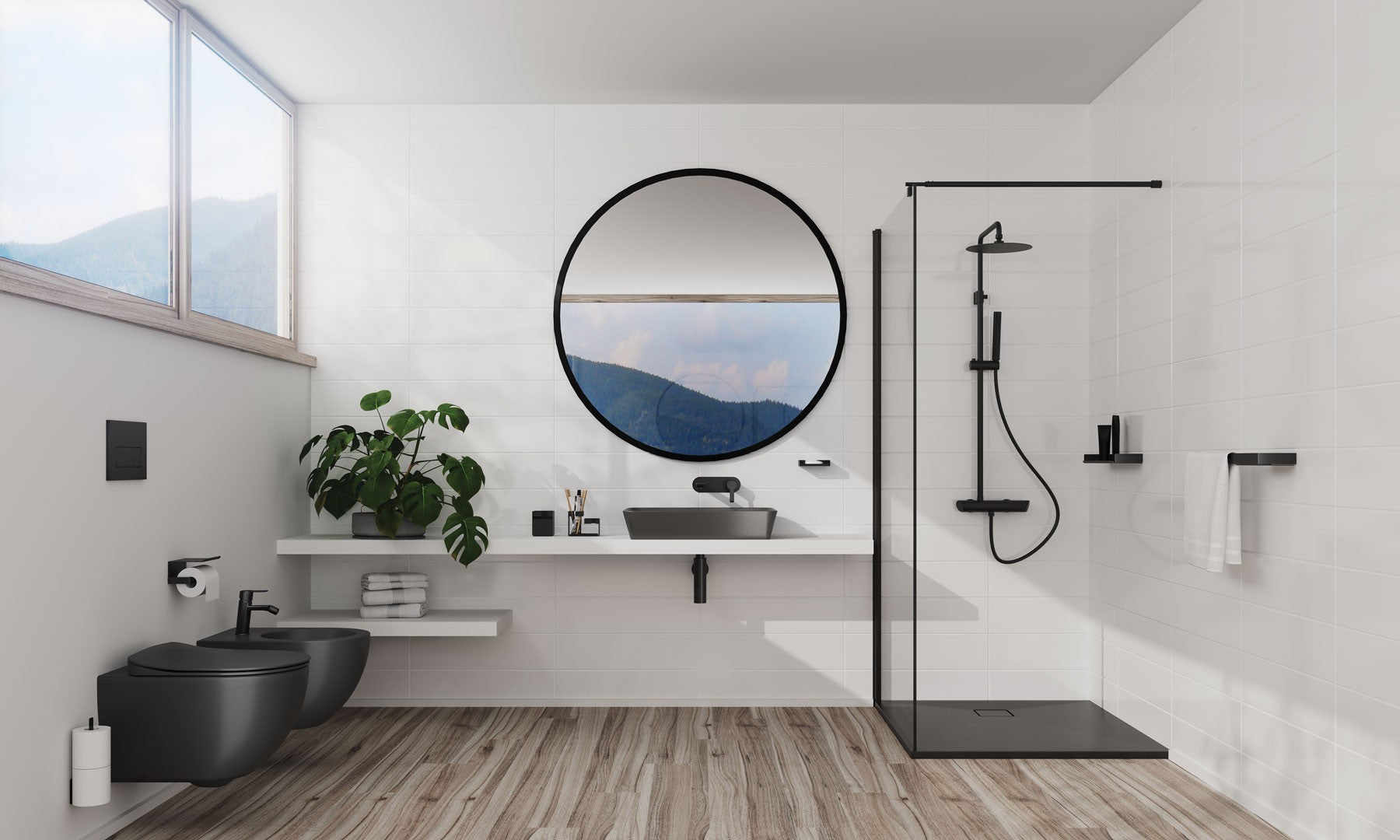 Ceramic washbasin, countertop - 60x40 cm