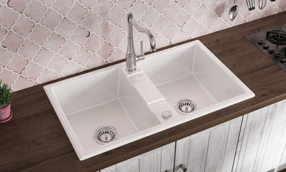 Granite sink, 2-bowl