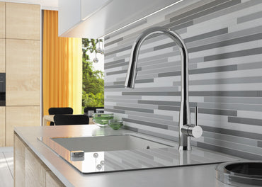 Kitchen tap, with pull-out spout - 2 stream types