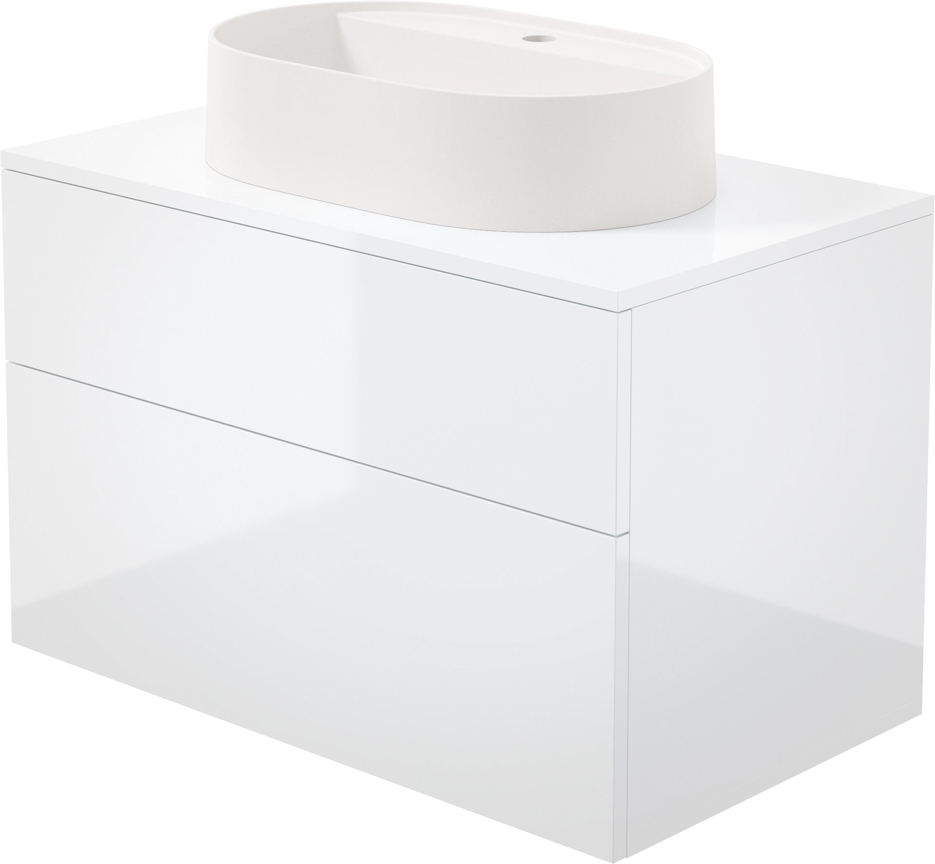 Bathroom vanity, with granit washbasin - 55x35 cm
