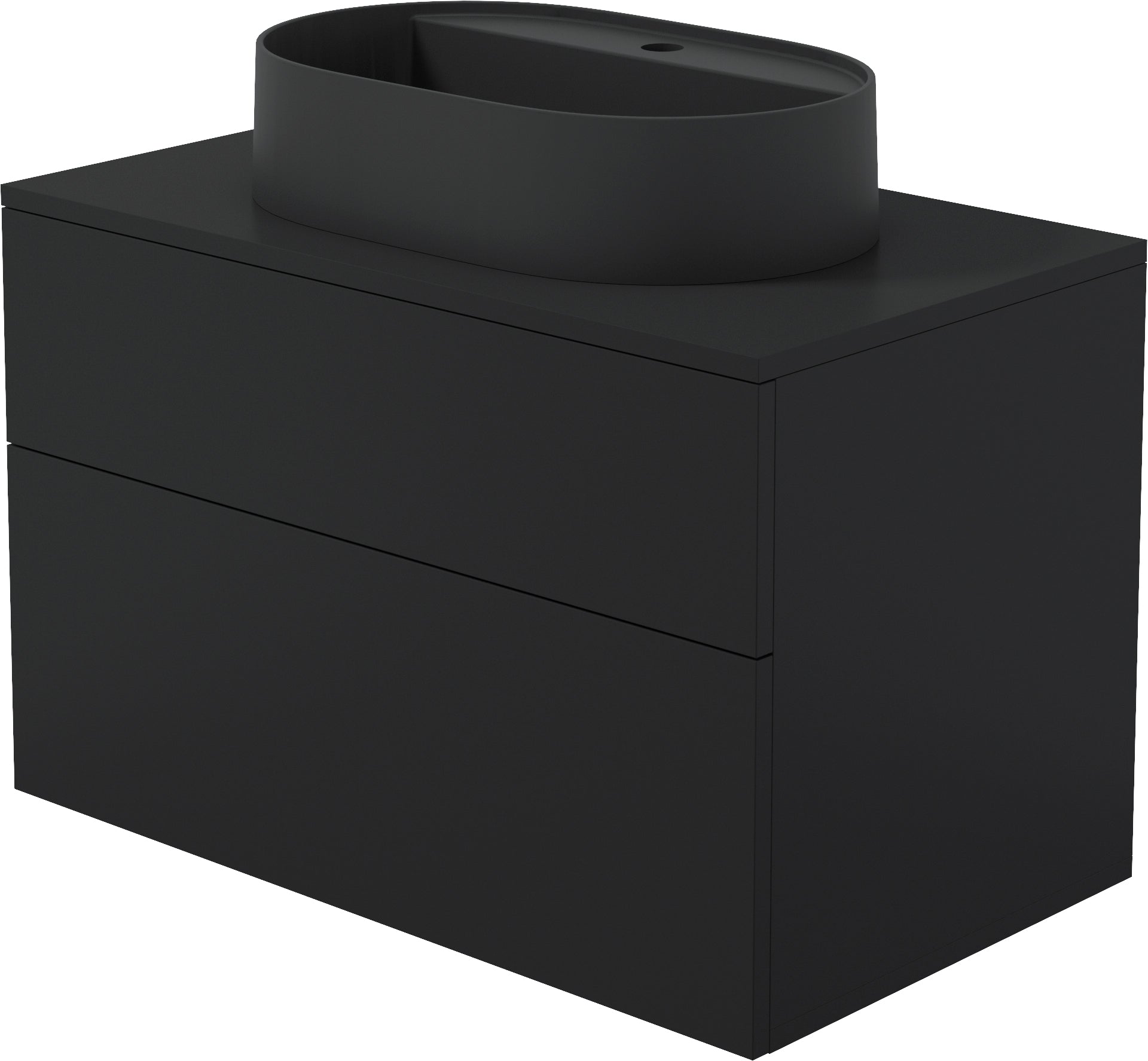 Bathroom vanity, with granit washbasin - 55x35 cm