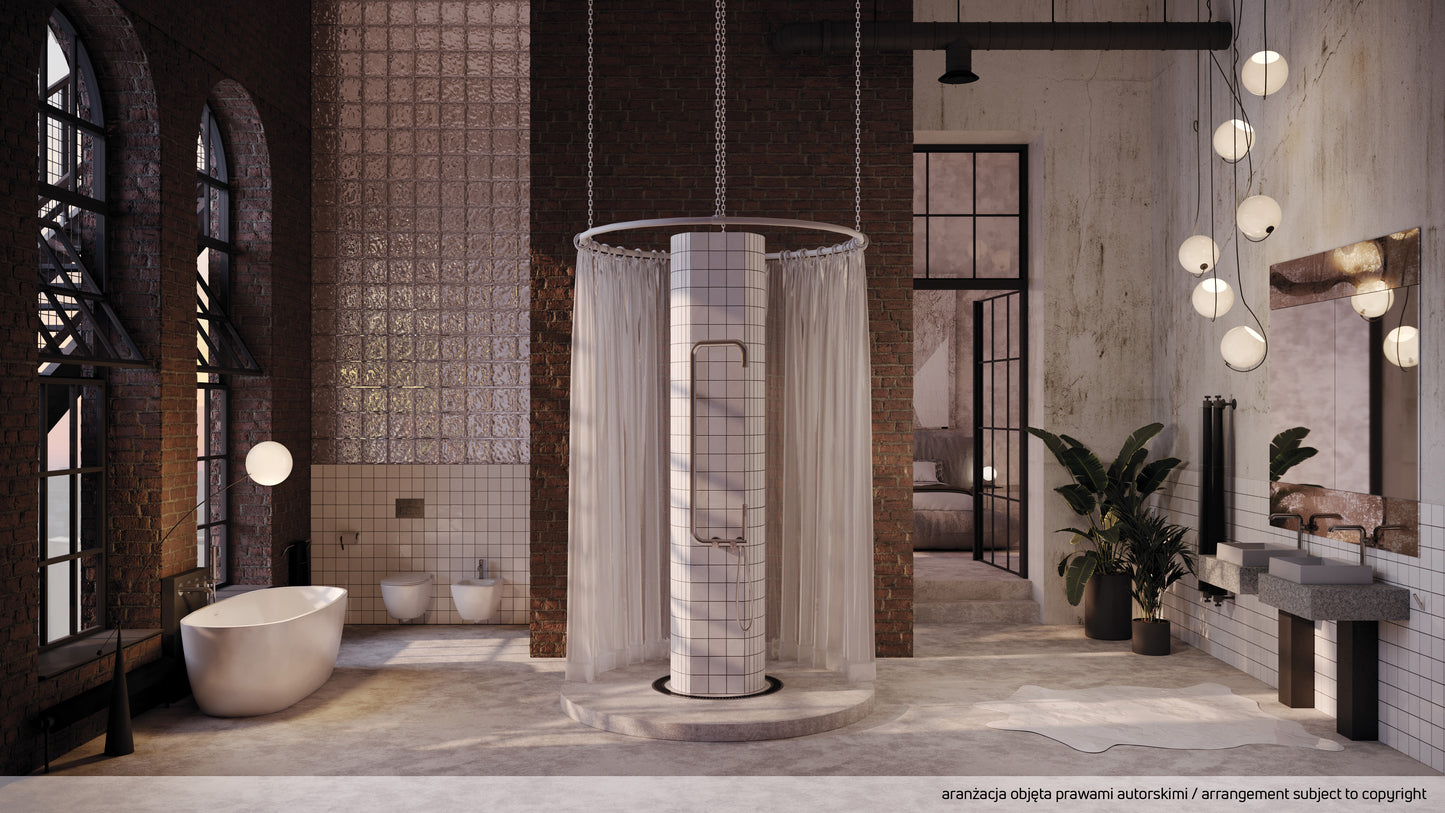 Acrylic bathtub, freestanding, oval - 170 cm