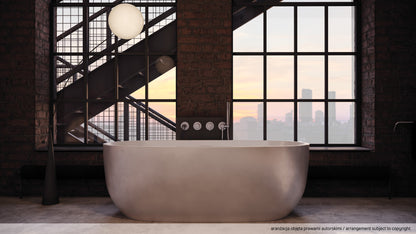 Acrylic bathtub, freestanding, oval - 170 cm