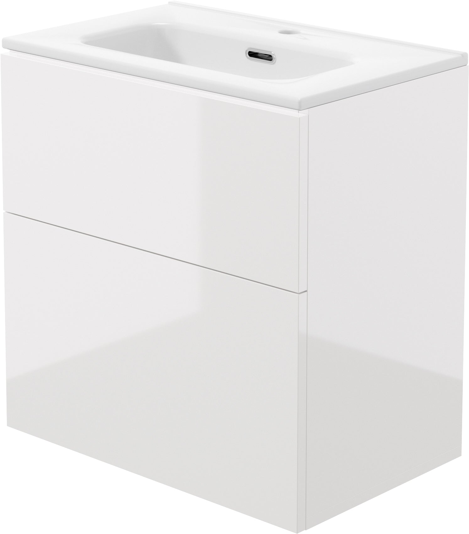 Bathroom vanity, with washbasin - 60 cm