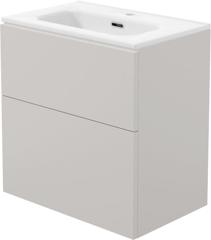Bathroom vanity, with washbasin - 60 cm