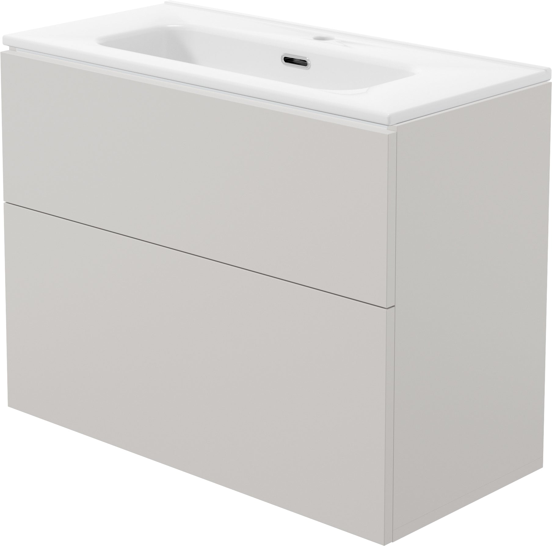 Bathroom vanity, with washbasin - 80 cm