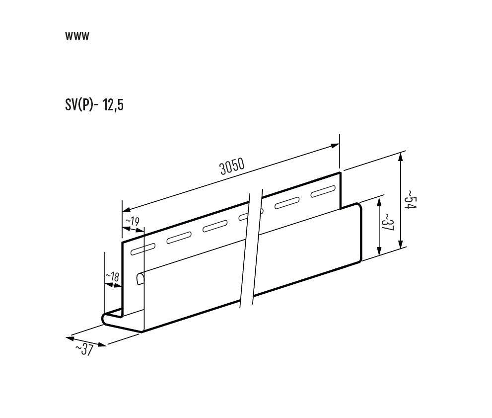 VOX Siding Outside Corners - 3.05m