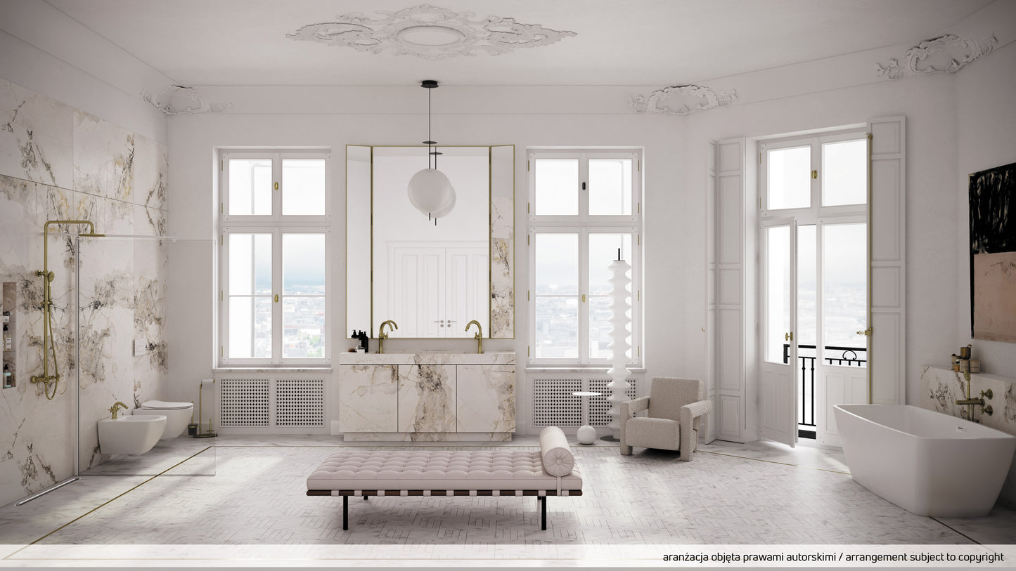 Shower wall / walk-in, Kerria Plus system, 100 cm