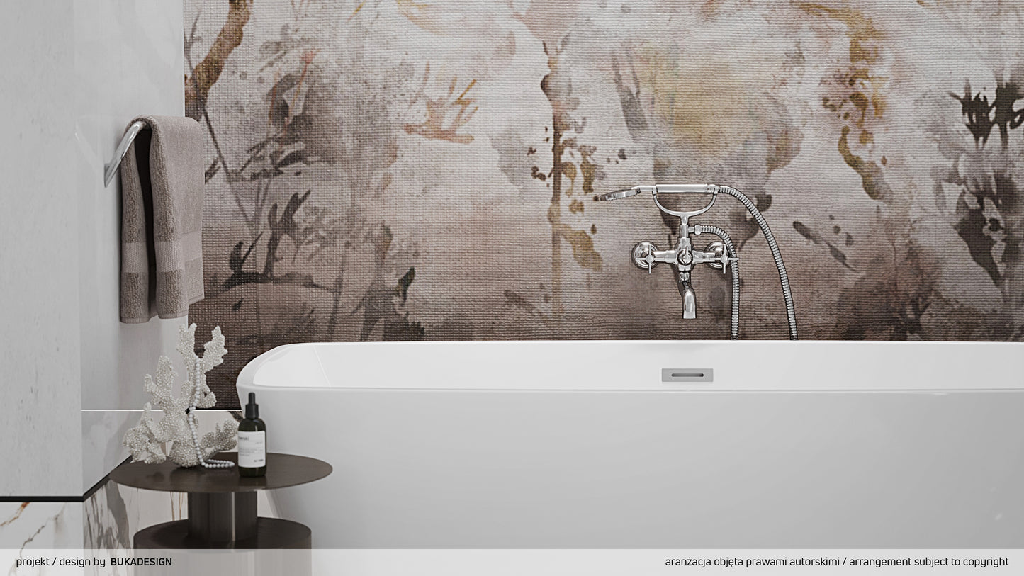 Bath mixer, with shower set
