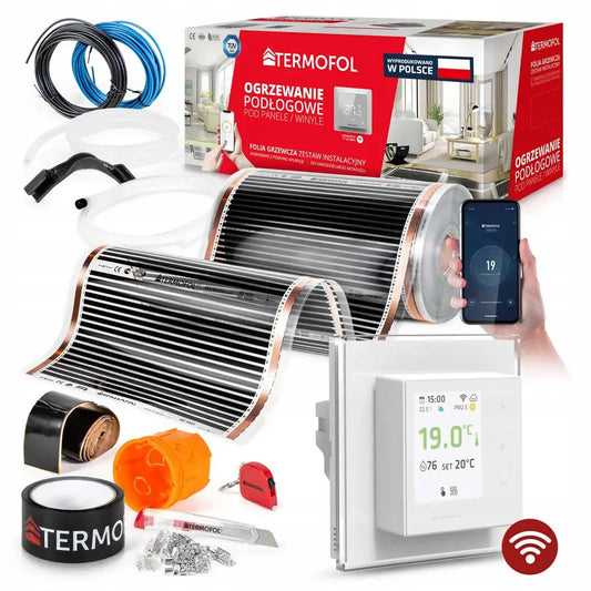 Heating Foil Set 6m² with white Thermoregulator TF-H7