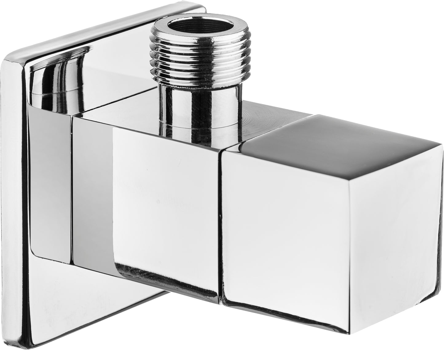 Angle valve, with ceramic cartridge, 1/2" - 3/8" - square