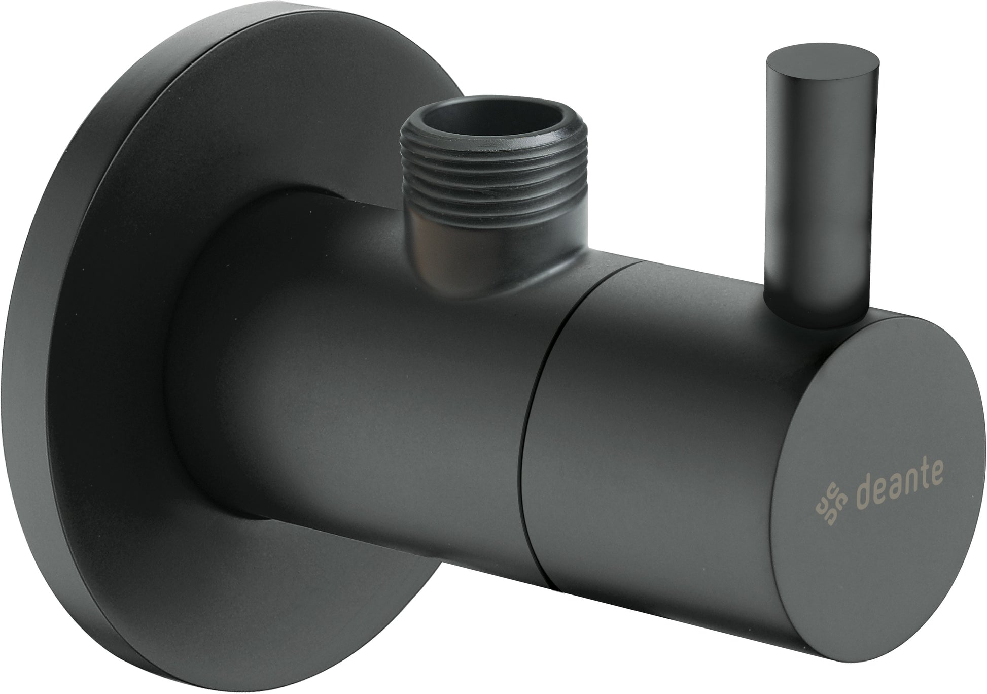 Angle valve, with ceramic cartridge, 1/2" - 3/8" - round