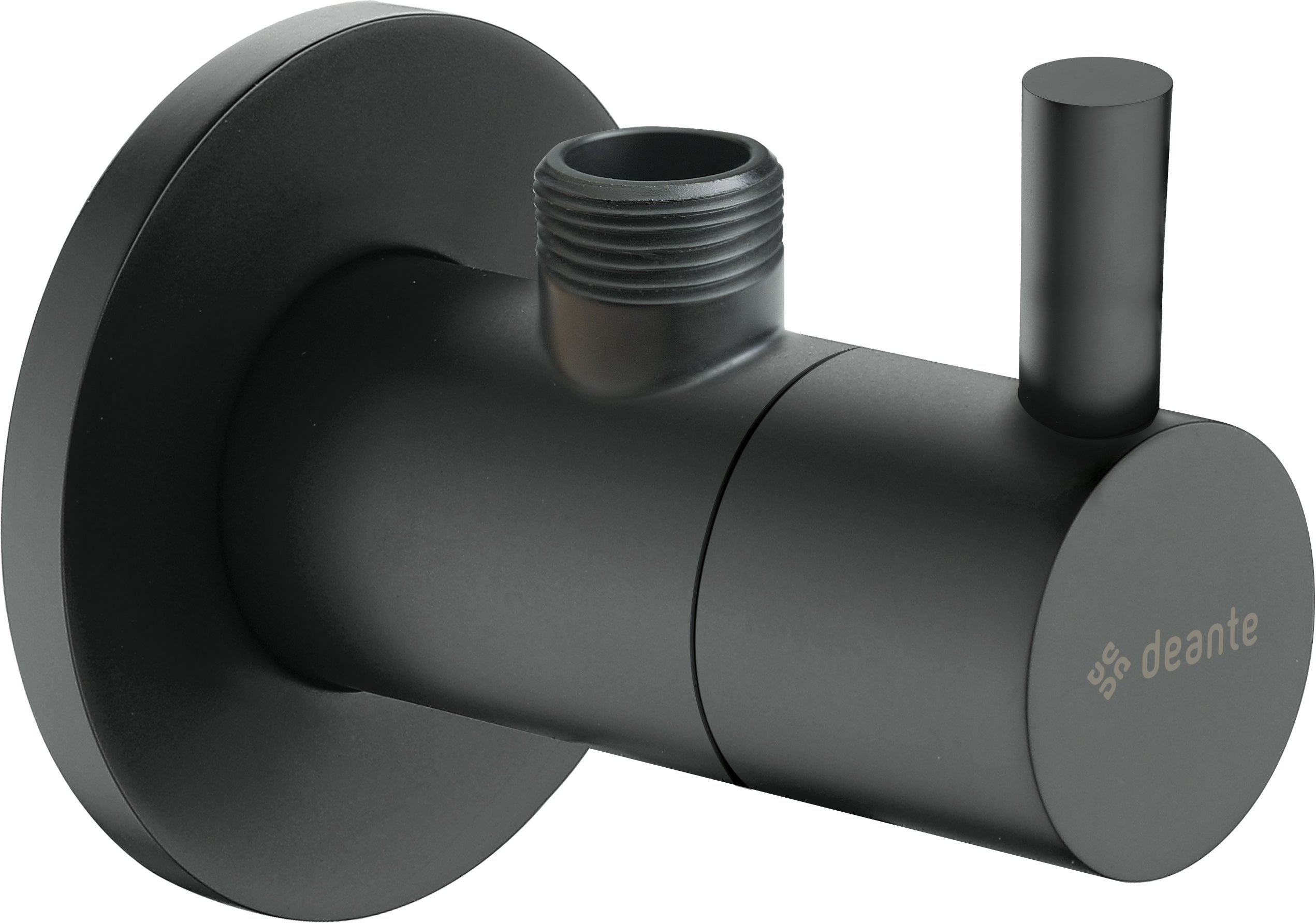 Angle valve, with ceramic cartridge, 1/2" - 3/8" - round