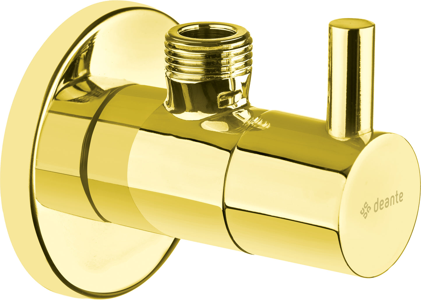 Angle valve, with ceramic cartridge, 1/2" - 3/8" - round