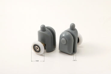 Bottom rollers, detachable, for 6 mm glass - FI 25 mm