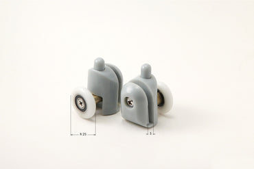 Bottom rollers, detachable, for 5 mm glass - FI 25 mm