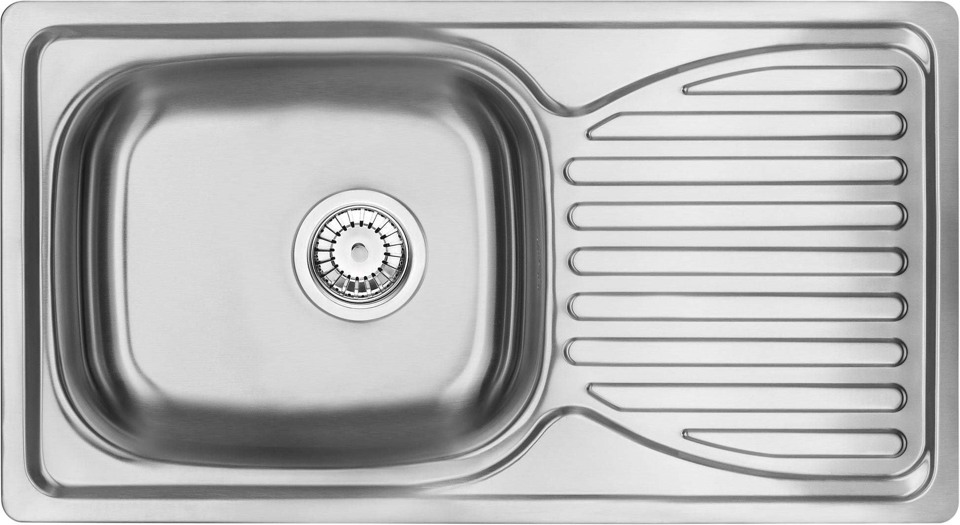 Steel sink, 1-bowl with drainer