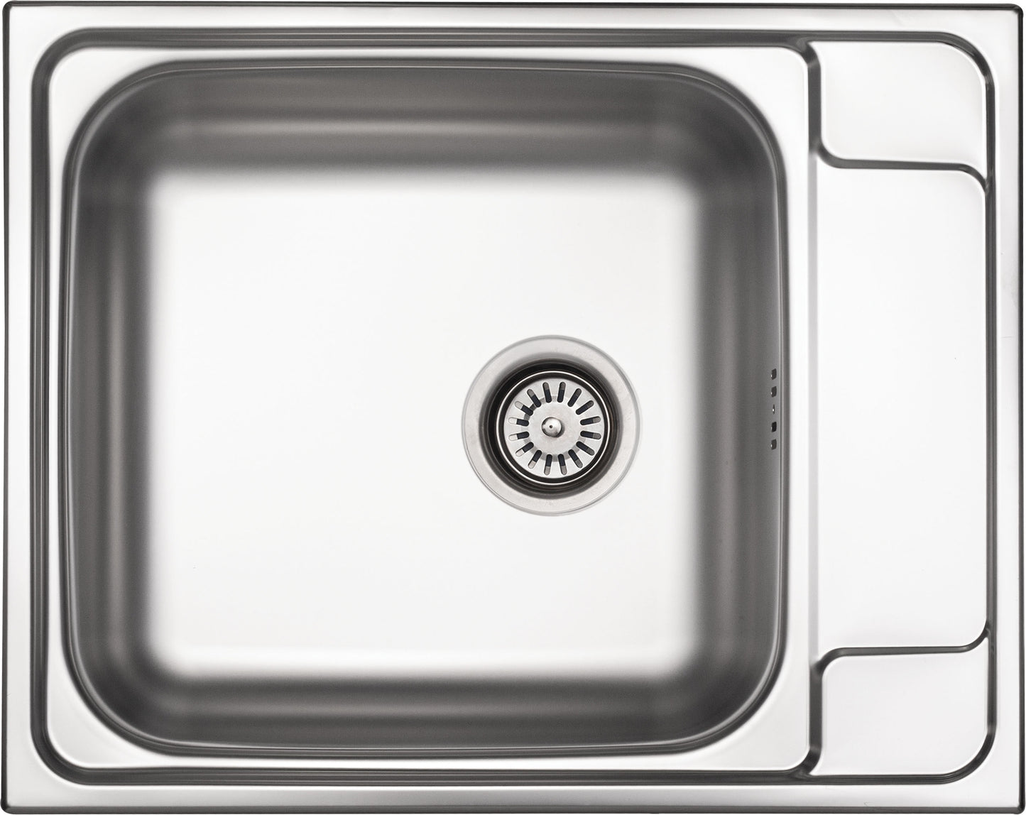 Steel sink, 1-bowl with drainer