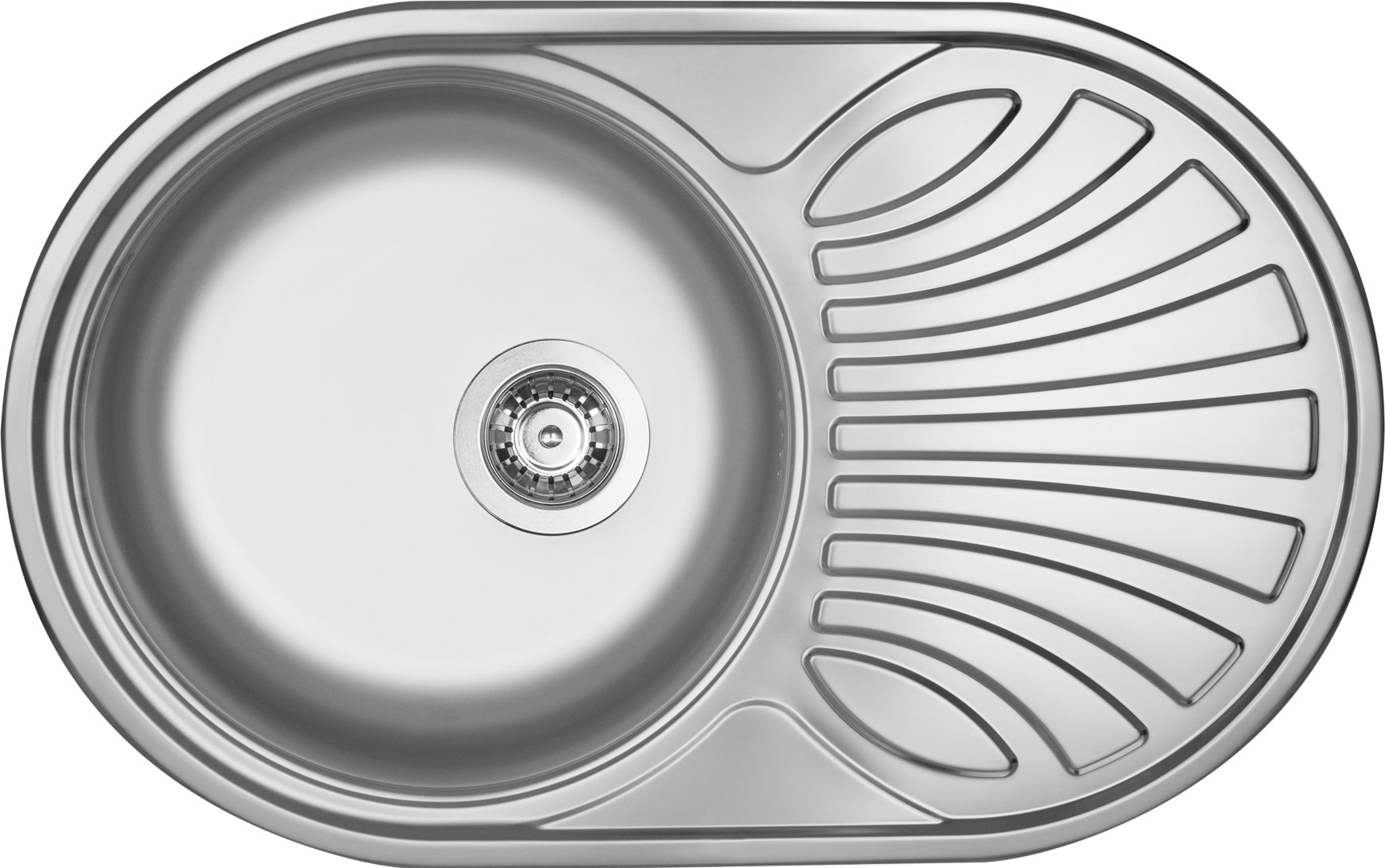 Steel sink, 1-bowl with drainer