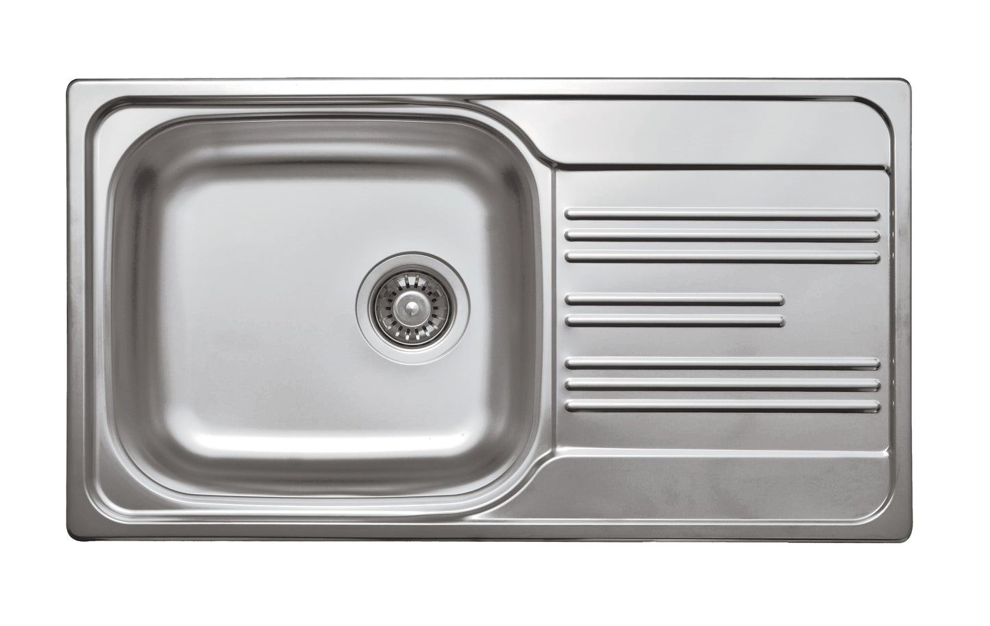 Steel sink, 1-bowl with drainer