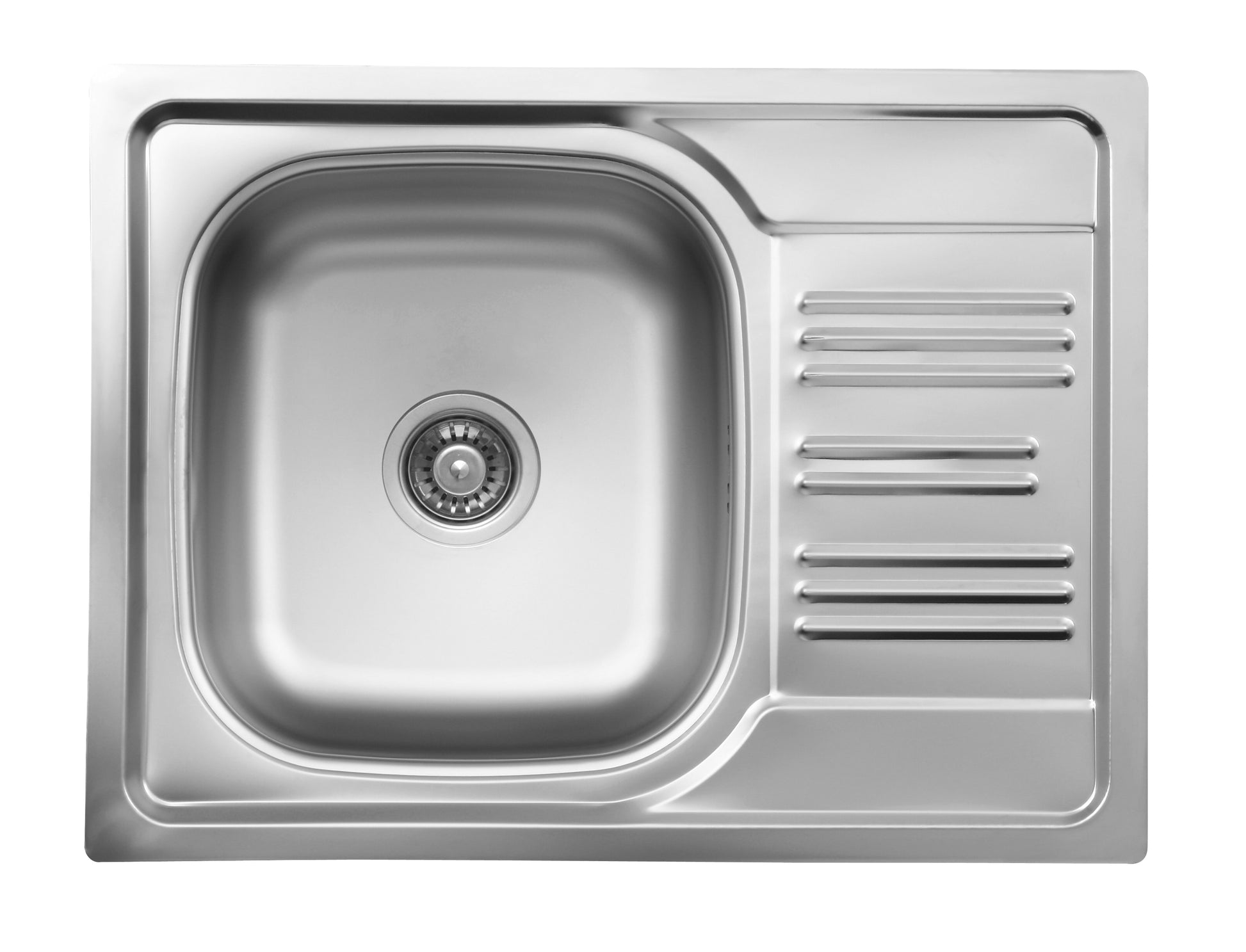 Steel sink, 1-bowl with drainer