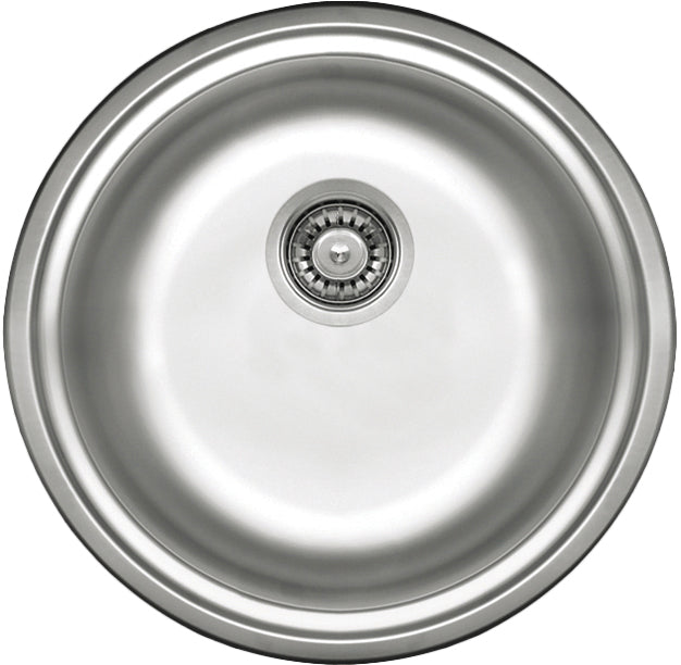 Steel sink, 1-bowl