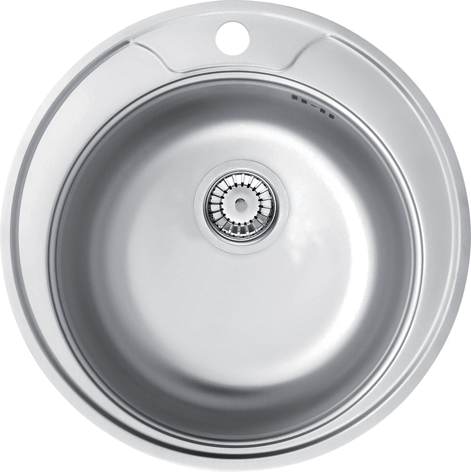 Steel sink, 1-bowl