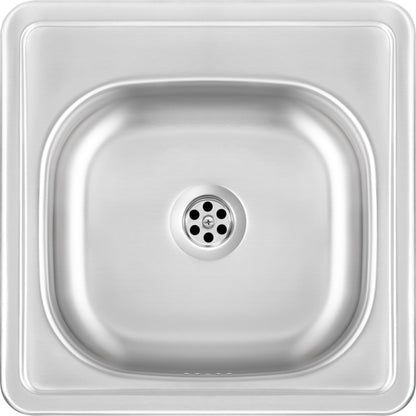 Steel sink, 1-bowl
