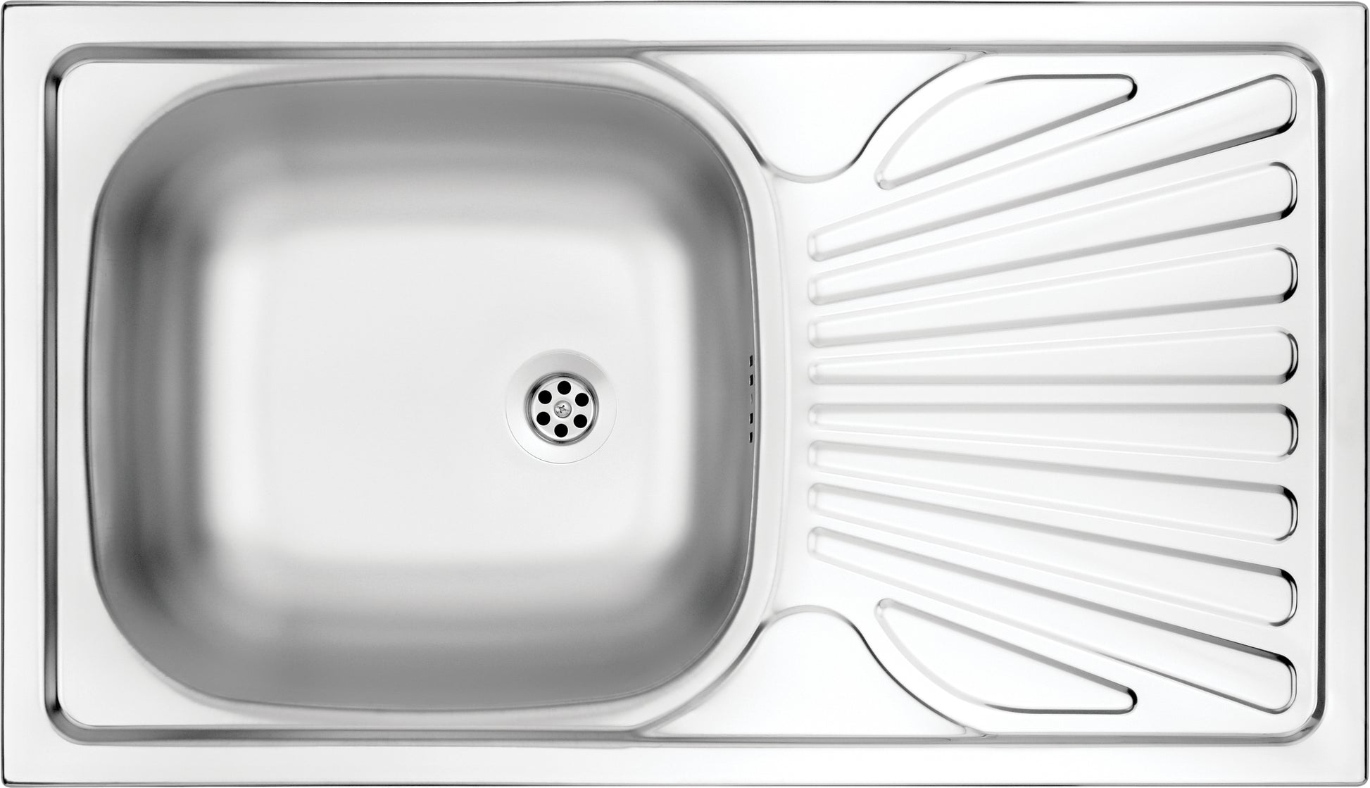 Steel sink, 1-bowl with drainer