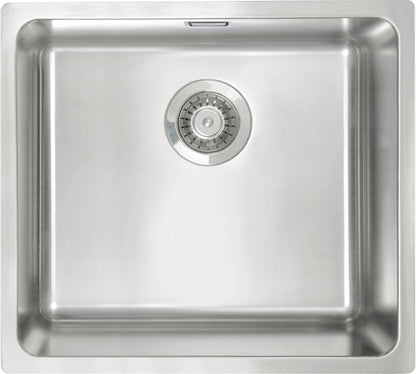 Steel sink, 1-bowl
