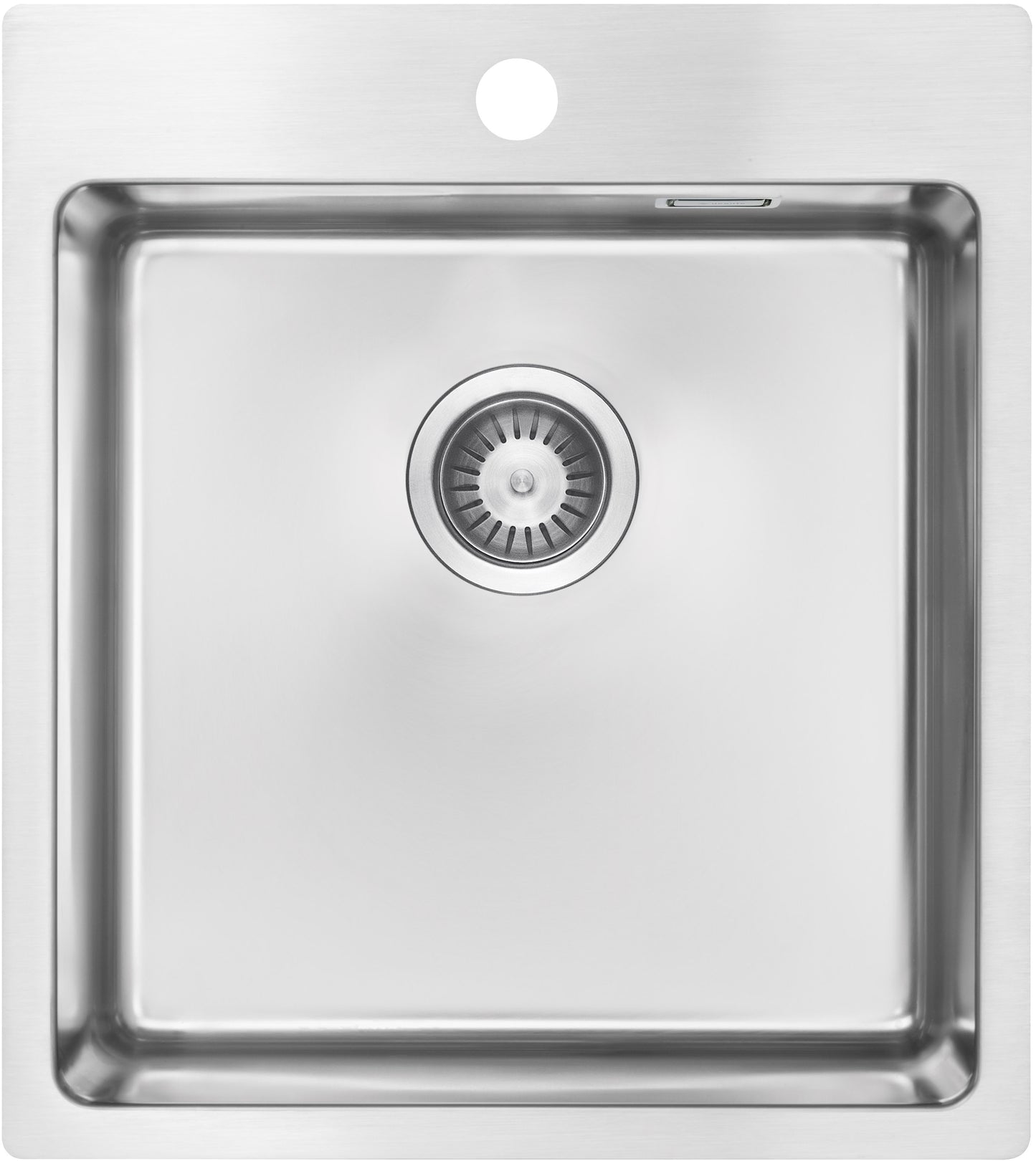 Steel sink, 1-bowl