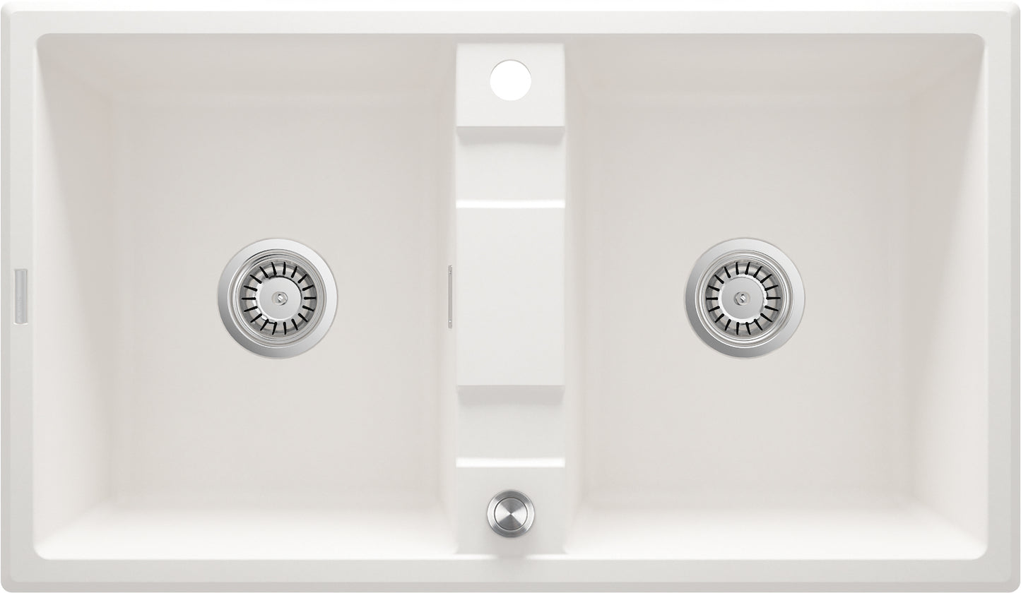 Granite sink, 2-bowl