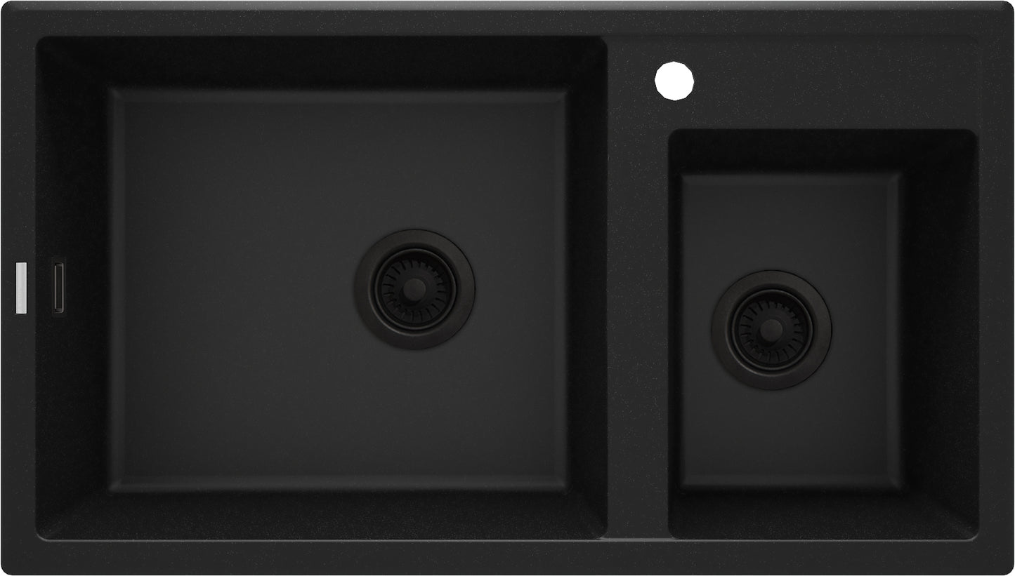 Granite sink, 2-bowl