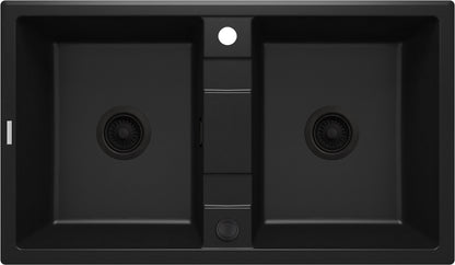 Granite sink, 2-bowl