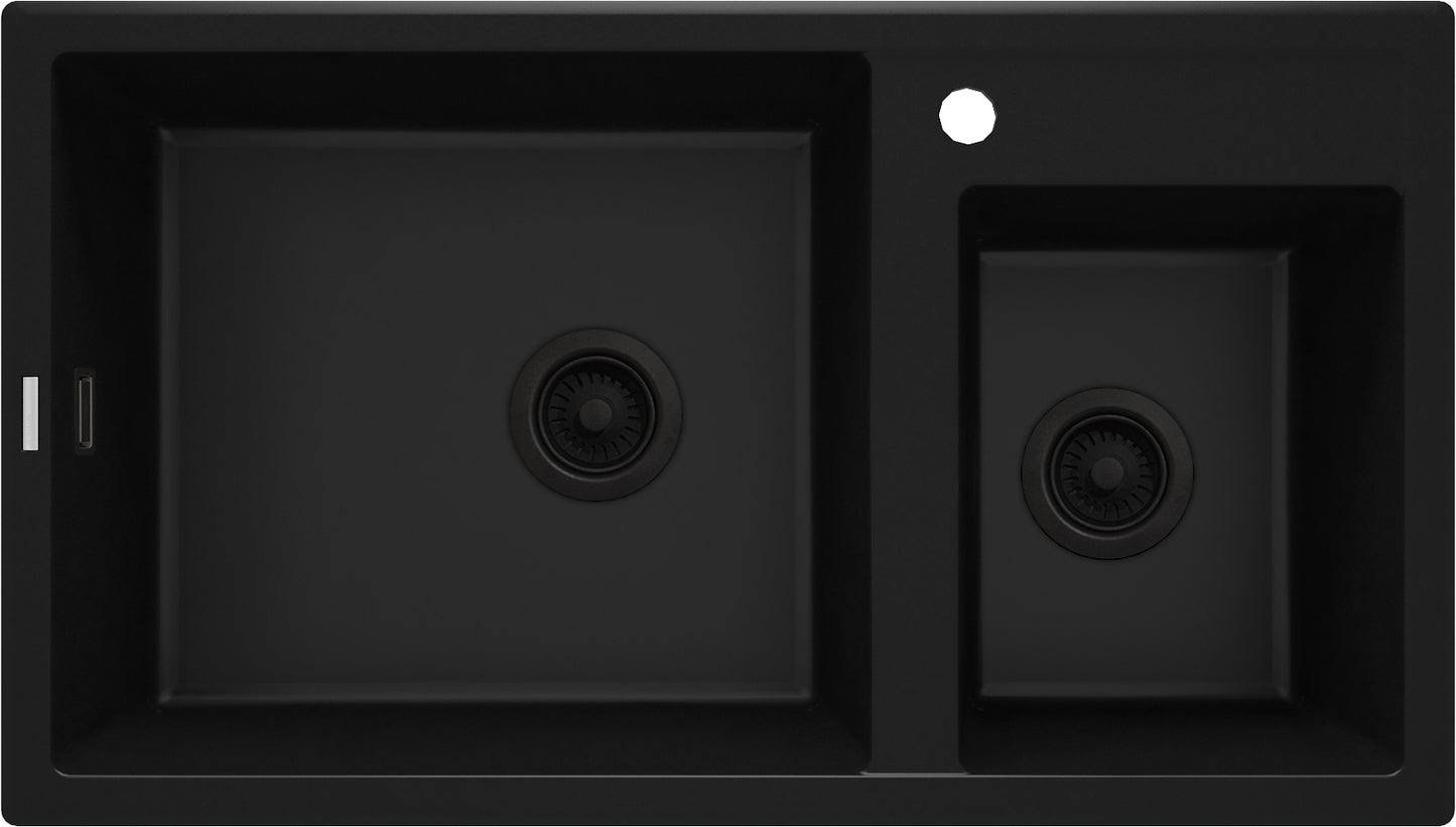 Granite sink, 2-bowl