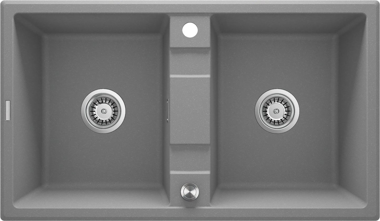Granite sink, 2-bowl