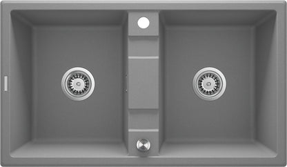 Granite sink, 2-bowl