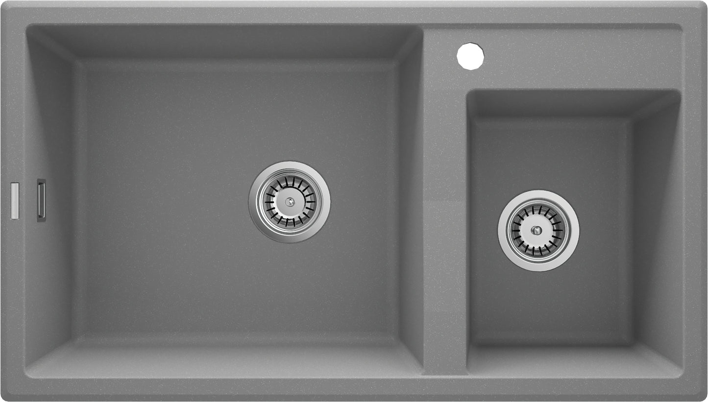 Granite sink, 2-bowl