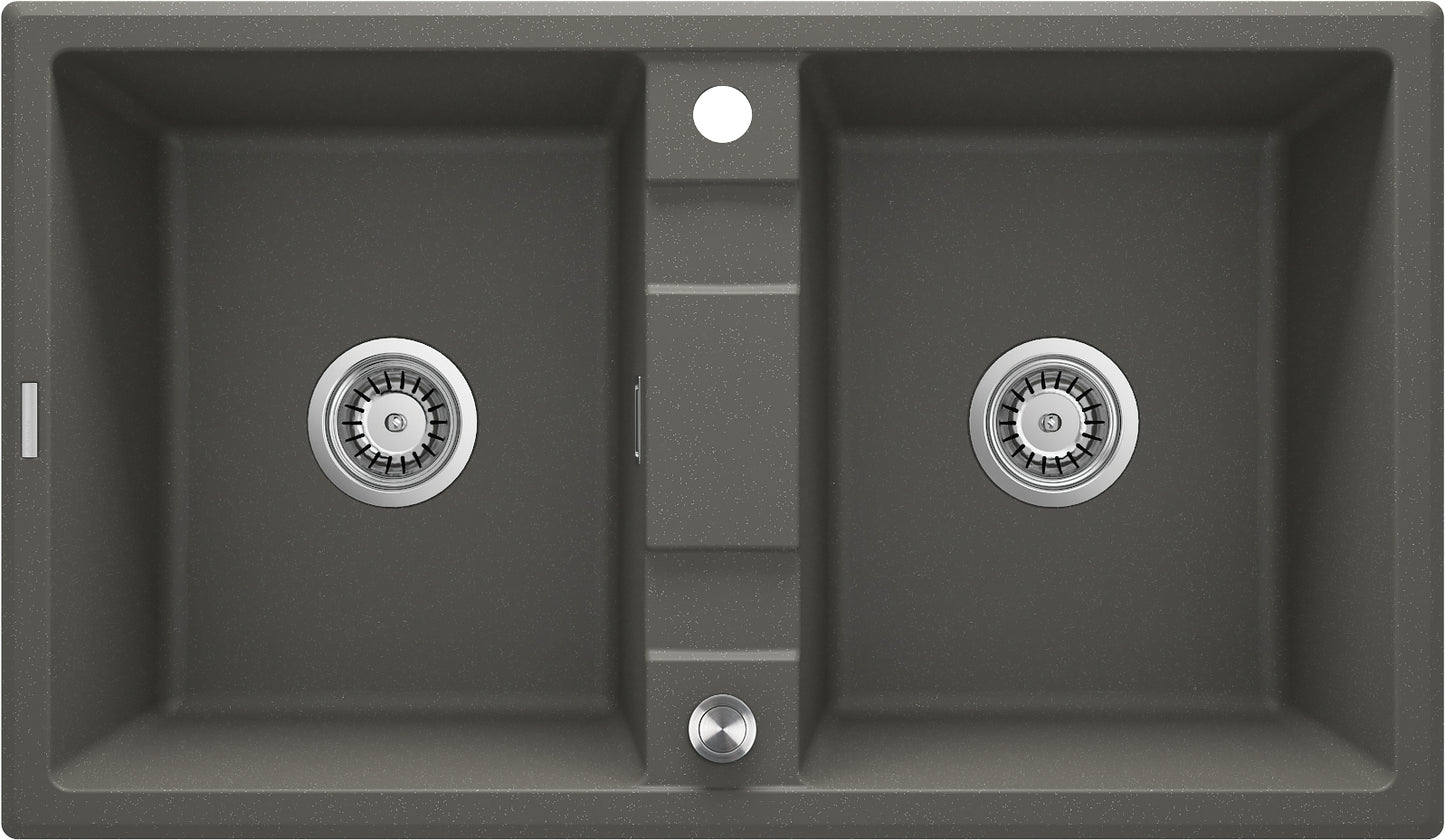 Granite sink, 2-bowl