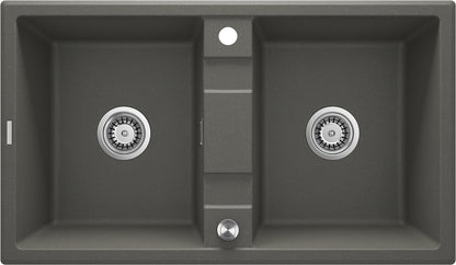 Granite sink, 2-bowl