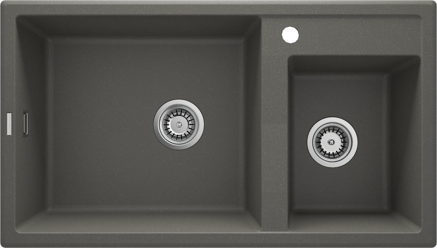 Granite sink, 2-bowl