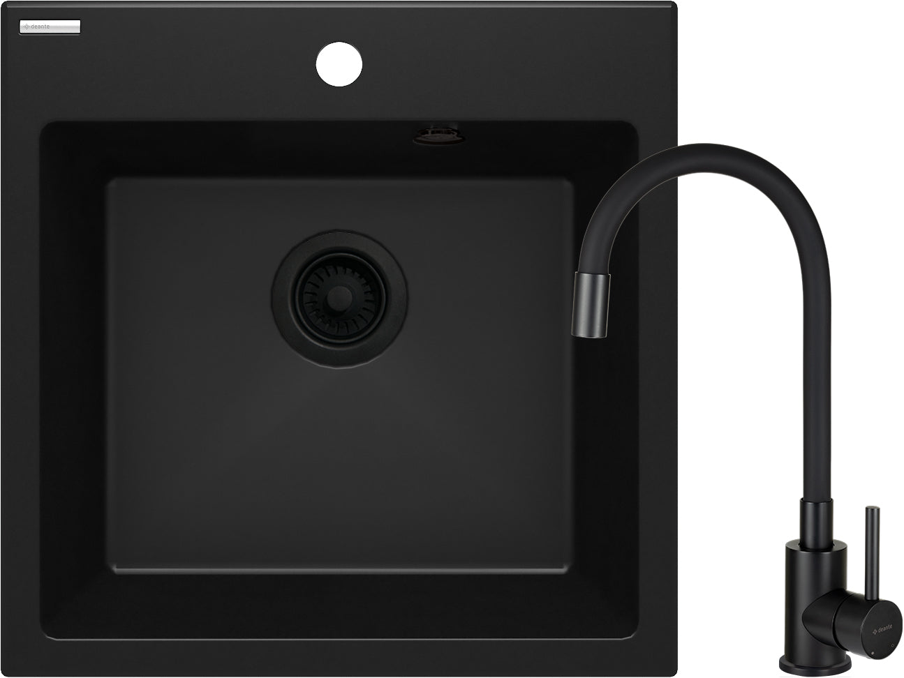 Granite sink with tap, 1-bowl