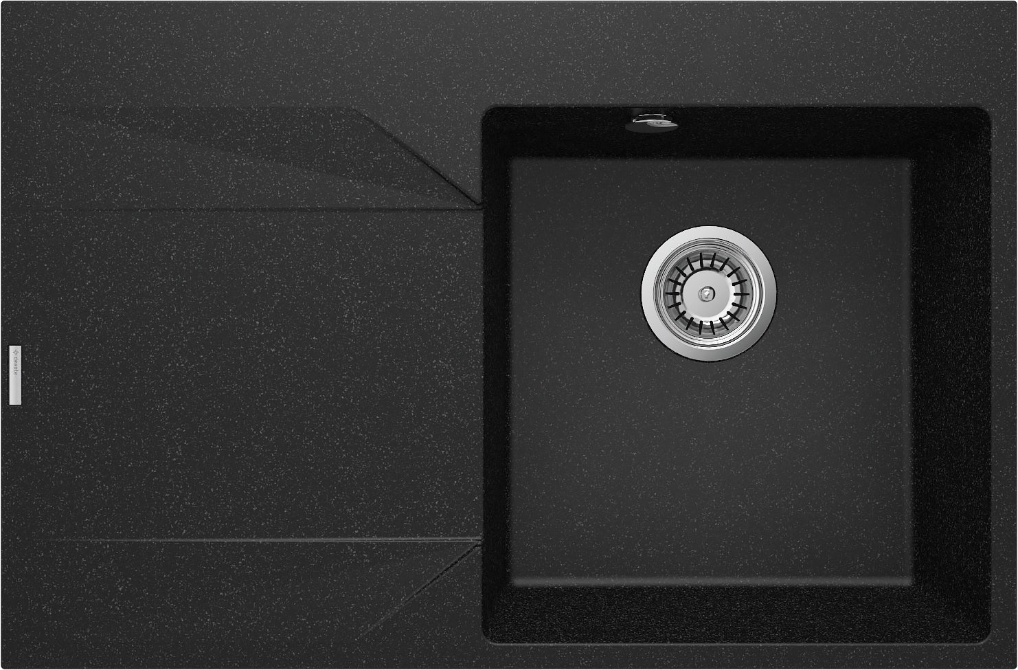 Granite sink, 1-bowl with drainer - left