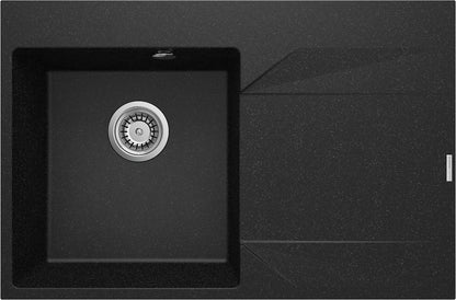 Granite sink, 1-bowl with drainer - right