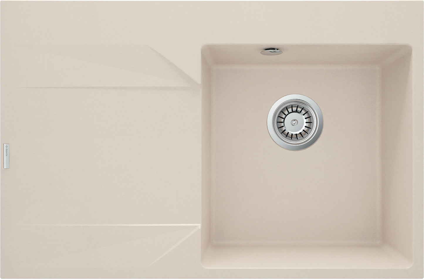 Granite sink, 1-bowl with drainer - left