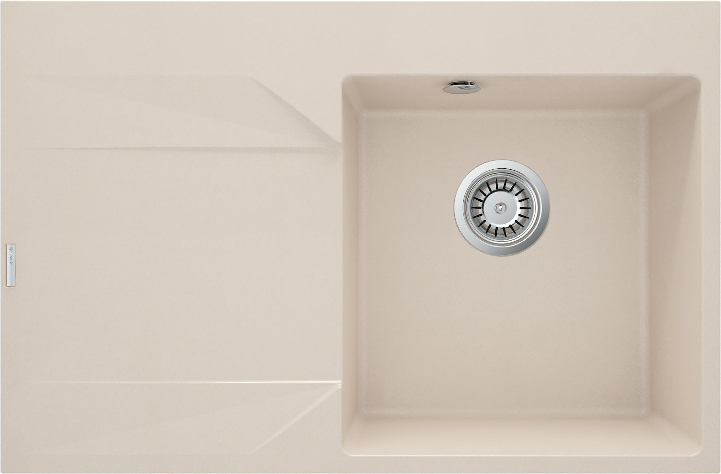 Granite sink, 1-bowl with drainer - left