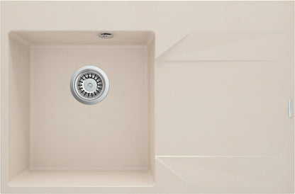 Granite sink, 1-bowl with drainer - right