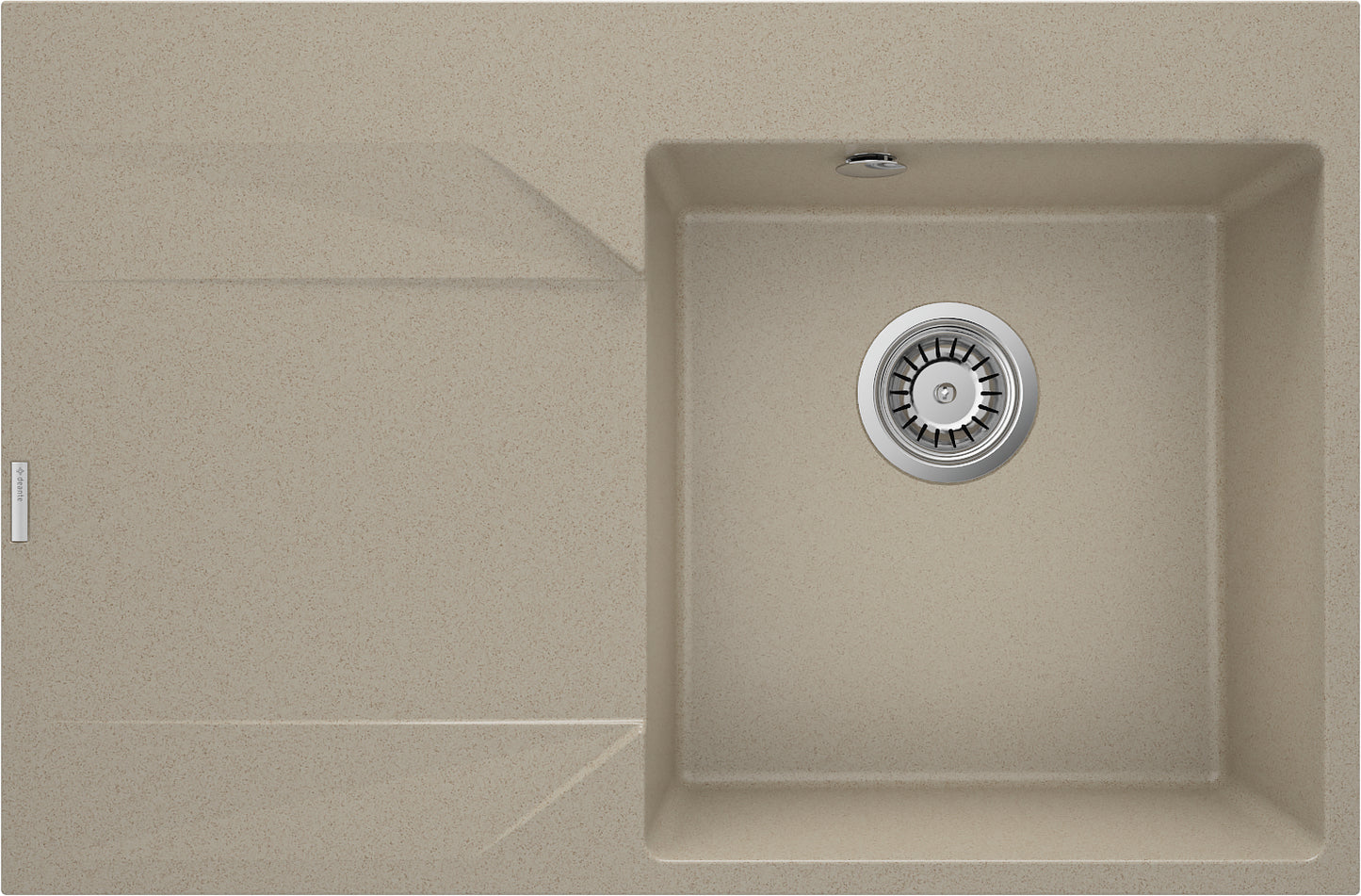 Granite sink, 1-bowl with drainer - left