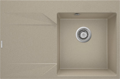 Granite sink, 1-bowl with drainer - left